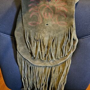 Fringe suede purse Vintage